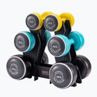 Набір гантелей зі стійкою Body Sculpture Smart Bw 108Dt 24 kg yellow/blue/black