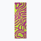 Килимок для йоги/фітнесу FORCEBAND Abstract Violet 4 мм violet/lime