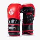 Рукавиці греплінгові DBX BUSHIDO MMA Premium чорний/червоний
