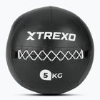 М'яч лікарський XTREXO Wall Ball 5 кг чорний