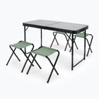 Складаний туристичний стіл + стільці KADVA CAMPtable комплект для 4-6 осіб сірий