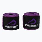 Бинти боксерські Overlord еластичні 350 см фіолетовий