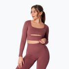 Лонгслів для тренувань жіночий Carpatree Dopamine Buzz Seamless rose/brown
