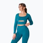 Лонгслів для тренувань жіночий Carpatree Dopamine Buzz Seamless petrol green