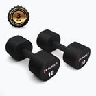 Гантелі HMS HPT02 TPU 2 шт. 10 кг black