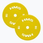 Гиря олімпійська HMS TPP01 2 x 1,5 кг жовта