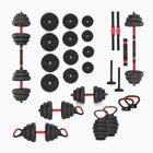 Набір ваг HMS SGN120 Pro Set 6W1 20 кг чорний/червоний