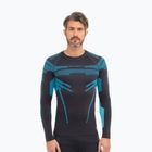 Чоловічий термоактивний лонгслів Brubeck Dry graphite/blue