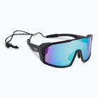 Сонцезахисні окуляри GOG Annapurna матово-чорні/поліхромні біло-сині