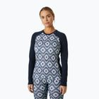 Жіноча термоактивна кофта Helly Hansen Lifa Merino Midweight Graphic Crew navy star pixel