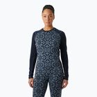 Жіноча термоактивна кофта Helly Hansen Lifa Merino Midweight Graphic Crew navy nordic rose aop