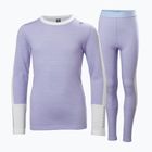 Комплект термобілизни дитячий Helly Hansen JR Lifa Merino Midweight bright lavender