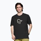 Футболка чоловіча NORRONA Cotton Viking caviar black/snowdrop
