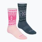 Шкарпетки жіночі KARI TRAA Puffin 2 pack pink frost
