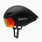 Шолом велосипедний Smith Jetstream TT matte black/chromapop red mirror/clear