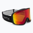 Гірськолижні окуляри Smith Blazer black/red sol-x mirror