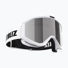 Окуляри гірськолижні Bliz Liner white black logo/pink&silver mirror