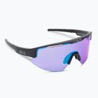 Велосипедні окуляри Bliz Matrix Nano Optics Nordic Light S2 матові чорні/бегонія/фіолетово-сині мульти