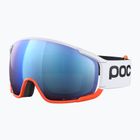 Маска лижна POC Zonula Race hydrogen white/zink orange/partly blue