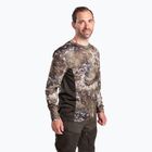 Чоловічий термокостюм Pinewood Abisko Merino Base Layer Half Zip на блискавці d.mossgreen