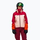 Куртка лижна жіноча Peak Performance Vislight GTX C-Knit 3L tech burgundy/peach fuzz