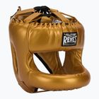 Боксерський шолом Cleto Reyes з круглою планкою для обличчя золото