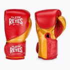 Високоточні тренувальні шкіряні боксерські рукавички Cleto Reyes червоні/золоті