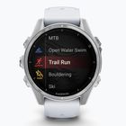 Годинник Garmin Fenix 8 43 mm Amoled silver/white stone