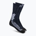 Шкарпетки жіночі X-Socks Trek X Merino midnight blue/arctic white