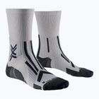 Чоловічі шкарпетки для бігу X-Socks Trailrun Perform Crew перлинно-сірі/вугільні