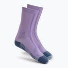 Жіночі шкарпетки для бігу X-Socks Trailrun Discover Crew орхідея/захід сонця сині