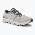 Кросівки для бігу чоловічі On Cloud X 4 silver/flame