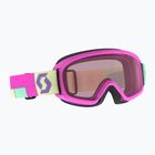 Дитячі гірськолижні окуляри SCOTT Witty SGL neon pink/enhancer