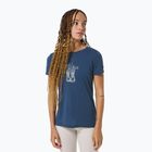 Футболка жіноча super.natural Flower Boots Tee ocean blue/feather grey