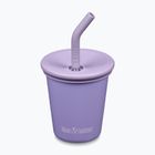 Кружка KLEAN KANTEEN Steel Straw Lid 296 ml paisley purple
