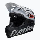 Шолом велосипедний Bell FF Super DH MIPS Spherical fasthouse matte gloss black/white
