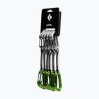 Набір карабінів для скелелазіння Black Diamond Litewire Quickpack Set 6 pcs. 12 cm envy green