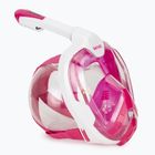 Маска повнолицьова для снорклінгу SEAC Magica white/pink