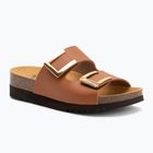 Шльопанці жіночі Scholl Monterey 2 Straps Ad Med camel