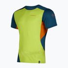 Футболка для скелелазіння чоловіча La Sportiva Grip зелено-синя N87729639