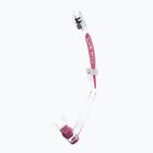Трубка для дайвінгу Cressi Itaca Ultra Dry clear/pink