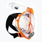 Повнолицева маска для снорклінгу дитячаCressi Baron Full Face clear/orange