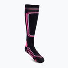 Шкарпетки лижні  жіночі Mico Heavy Weight Primaloft Ski чорно-рожеві CA00119
