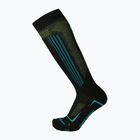 Шкарпетки лижні Mico Medium Superthermo Primaloftsilk Ski nero/turchese