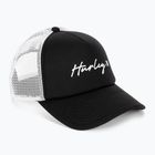 Жіноча бейсболка Hurley Icon Script Trucker чорно-біла