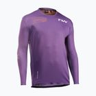 Лонгслів велосипедний чоловічий Northwave Edge 2 dark purple/orange