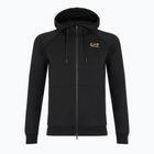 Кофта чоловіча Emporio Armani EA7 Train Logo Series Extended Logo Hoodie Fz black / gold