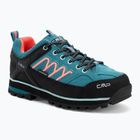 Жіночі трекінгові черевики CMP Moon Low Wp teal/red fluo