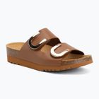 Жіночі шльопанці Scholl Montery 2 Straps Ad Med cognac