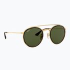 Окуляри сонцезахисні Ray-Ban Round Double Bridge arista gold/green g-15
